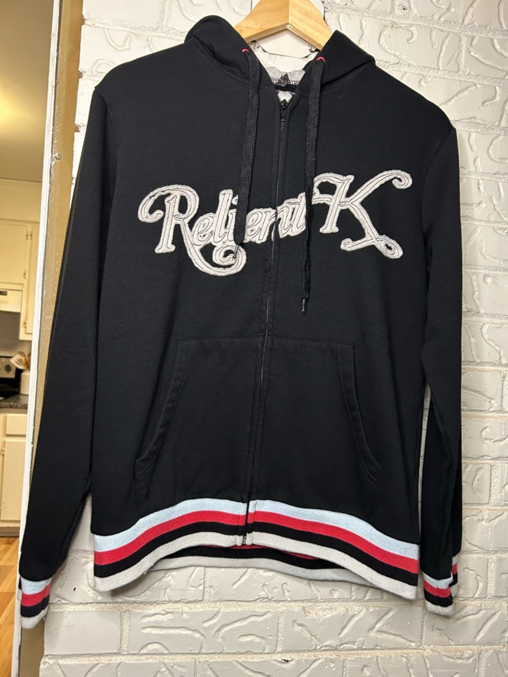 Relient K - Vintage 2000’s Zip Up Hoodie Classic Logo - Size Small